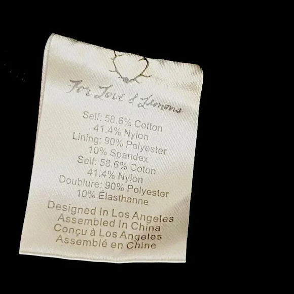 For Love and Lemons Black Lace skirt and crop top size Small Medium set outfit - Picture 10 of 11